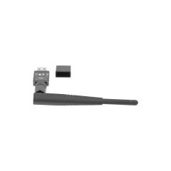Lanberg NC-0150-WE / Wireless / USB / WLAN / 2400 Mbit/s / Black