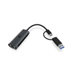 ICY BOX IB-LAN301-C3 / Wired / USB Type-A/USB Type-C / Ethernet /