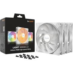 be quiet! LIGHT WINGS LX 140 mm PWM high-speed white, set of 3