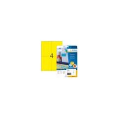 HERMA 4561 Yellow Rectangle A4 Universal Matte LaserInkjet 4561
