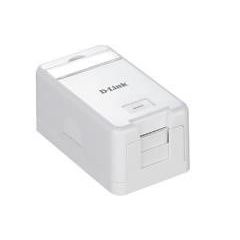 DLINK KEYSTONE BOX WITH SINGLE PORT JACK WITH SHUTTER,