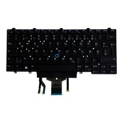 Origin Storage Keyboard backlit German for Dell KBTV6P8