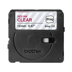 Brother BTAG-132 / Red on transparent / Brother / P-tou | BTAG132