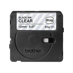 Brother BTAG-131 / Black on transparent / Brother / P-t | BTAG131