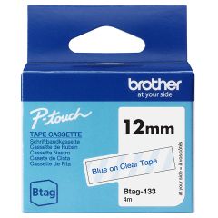 Brother BTAG-133 / Blue on transparent / Brother / P-to | BTAG133