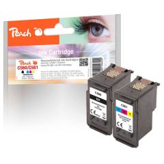 Peach Combi Pack compatible with Canon PG-560BK, CL-561C, 3713C006