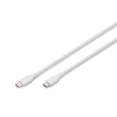 Digitus USB-C silicone connection cable, 0.5m,  | AK-300341-005-W