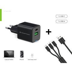 Conceptronic 2-Port 33W GaN USB PD Charger ALTHEA16B