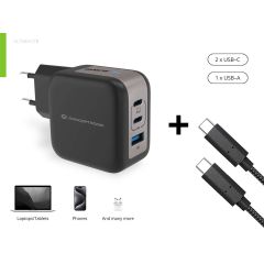 Conceptronic 3-Port 67W GaN USB PD Charger ALTHEA17B