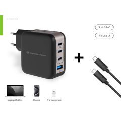 Conceptronic 4-Port 100W GaN USB PD Charger ALTHEA18B