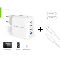 Conceptronic 4-Port 100W GaN USB PD Charger  ALTHEA18W
