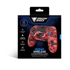 DragonShock Mizar Wireless Controller for PS4 Red Camo DSCPS4RC