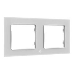 Shelly - Mounting frame - wall - 2 gangs - white | Shelly_WF_2_w