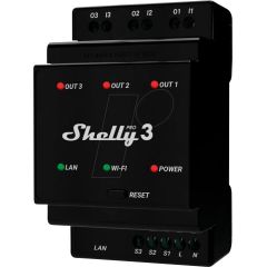 Shelly Pro 3 LAN und WiFi-DIN-Rail Switch | SHELLY_PRO3