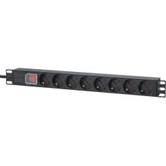 Intellinet 19" 1U Rackmount 8-Way EU 2-pin (CEE 7/3) PDU | 715126