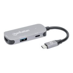 Manhattan 3-in-1 - Docking station - USB-C 3.2 - HDMI | 190299
