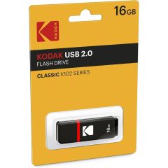 Kodak USB Flash Drive 16 GB - K100 Classic Black mat Casing Series