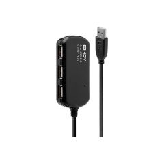Lindy USB 2.0 Active Extension Pro 4 Port Hub Hub 4 x USB 42781