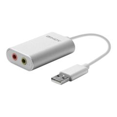Lindy USB Type A to Audio Converter Sound card stereo 42926