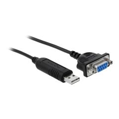 DeLOCK - Serial cable - USB (M) to DB-9 (F) - 1.8 m - bla | 66281
