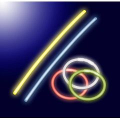 Olympia FLS 30221 10 Glow stick 7 colours 5 mm 5 mm 200 98384