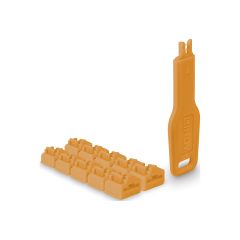 LINDY - LAN port blocker with key - orange | 47897