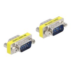 Delock - Gender changer - DB-9 (M) to DB-9 (M) (pack of 2 | 66464