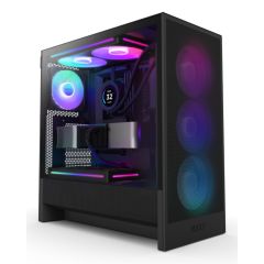 NZXT H5 Flow RGB, Midi Tower, PC, Black, ATX, EATX, | CC-H52FB-R1