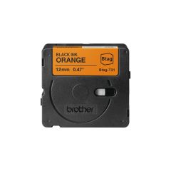 Brother BTAG-T31 - Black on orange - Roll (1.2 cm x 4 m | BTAGT31