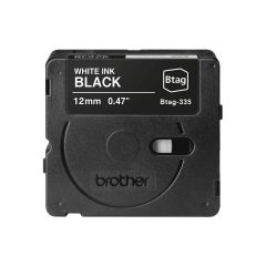 Brother BTAG-335 - White on black - Roll (1.2 cm x 4 m) | BTAG335
