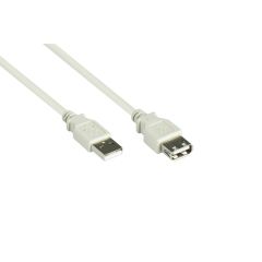 Alcasa 2511-OF2 / 1.8 m / USB A / USB A / USB 2.0 / Male/Female /