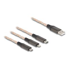 Delock 3 in 1 - Charge-only cable - USB male to Micro-USB | 88158