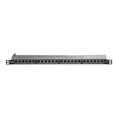 LINDY - Patch panel - CAT 6 - STP - RJ-45 X 24 - black -  | 25884