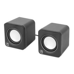 Manhattan 2600 Series Stereo Computer Speakers silver 102704