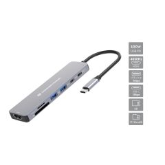 Conceptronic DONN28G 7-in-1 USB 3.2 Gen 1 Docking Station, 4K60Hz