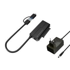Conceptronic ABBY21B USB 3.0 SATA Adapter with Power Adapter, 2.5