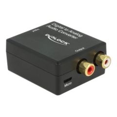 DeLOCK - Digital to analogue audio converter - black | 63477