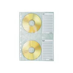 Durable - CD binder page - capacity 4 CD/DVD - transpare | 522219