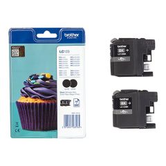 Brother LC123BK - 2-pack - High Yield - black - orig | LC123BKBP2