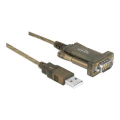 Delock Adapter USB 2.0 Type-A &gt 1 x Serial DB9 RS-232 - | 64073
