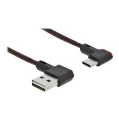 Delock Easy - USB cable - USB (M) left/right angled, reve | 85279