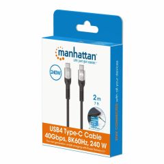 Manhattan UUSB4 Type-C 40 Gbps 8K Charging Cable  356381