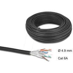 Delock Netzwerkkabel Rolle Cat.6A U/FTP 500 MHz Slim flex | 80597