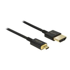 DeLOCK Slim Premium - HDMI with Ethernet cable - micro HD | 84781