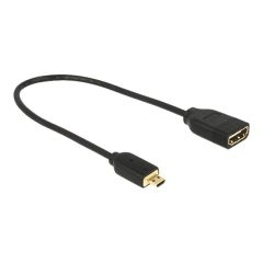 DeLOCK - HDMI adapter - HDMI (F) to micro HDMI (M) - 20 c | 65687