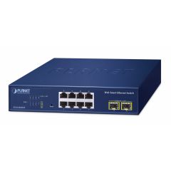 PLANET 8-Port 10/100/1000T + 2-Port, Managed, L2,  | GS-2210-8T2S