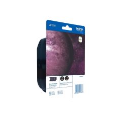 Brother LC1220BKBP2 - 2-pack - black - original - blister - ink c
