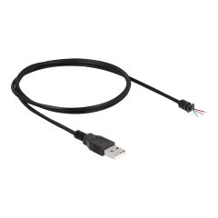 Delock - USB cable - USB (M) to bare wire - USB 2.0 - 1 m | 64184