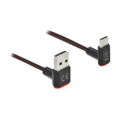 Delock Easy - USB cable - USB (M) up/down angled, reversi | 85274