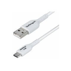 StarTech.com 2m (6.6ft) White USB-A to USB-C Char | USB2AC2MNCWHE